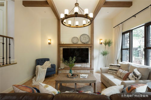 279㎡美式田園別墅豪宅裝修效果案例賞析 構筑溫馨鄉村之家的實景圖鑒